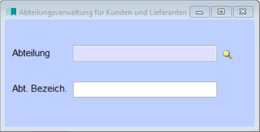 Abteilungsverwaltung