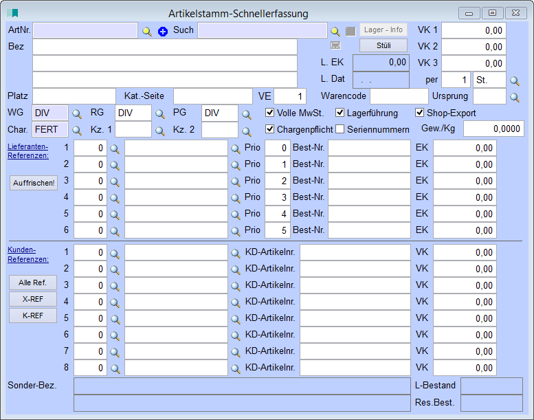 ArtikelstammSchnellerfassung2