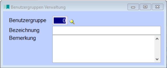 BenutzergruppenVerwaltung