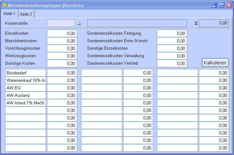 Betriebsabrechnungsbogen