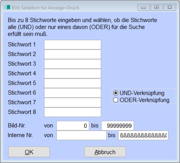 BildSelektionAnzeigeDruck