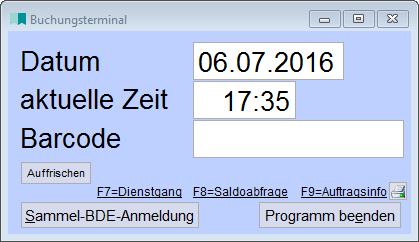 Buchungsterminal