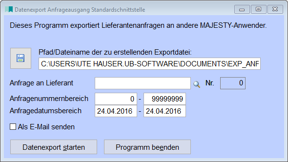 DatenexportAnfrageausgang