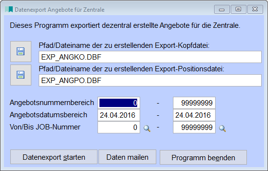 DatenexportAngeboteFuerZentrale