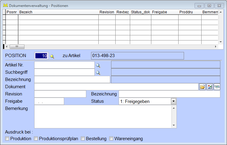 DokumentenverwaltungPositionen