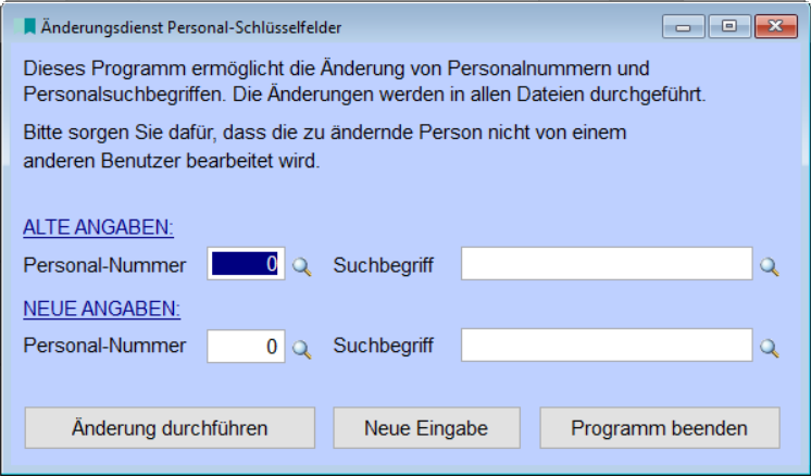 ÄnderungsdienstPersonalSchlüsselfelder