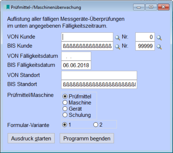 PrüfmittelMaschinenüberwachung