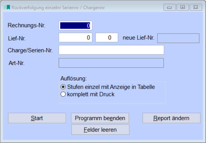 RückverfolgungEinzelnerSeriennr