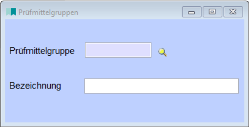 Prüfmittelgruppen