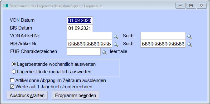 BerechnungLagerumschlagshäufigkeit