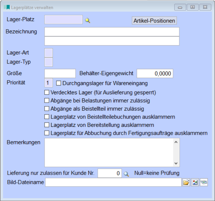 LagerplätzeVerwalten