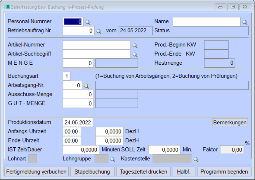 ZeiterfasungBuchungInProzessPrüfung