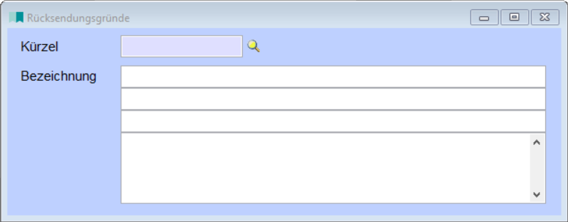 Rücksendungsgründe
