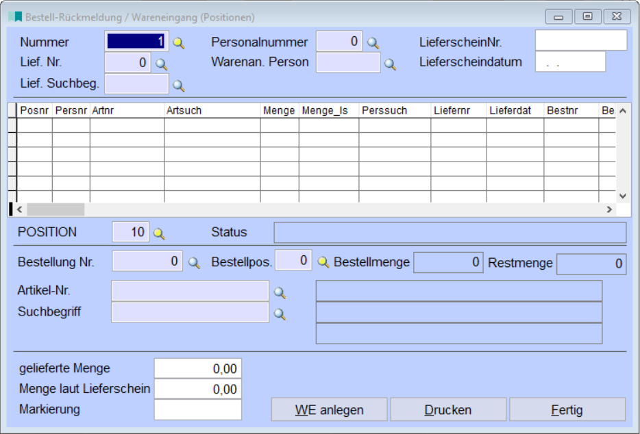 BestellRückmeldungWareneingangPositionen