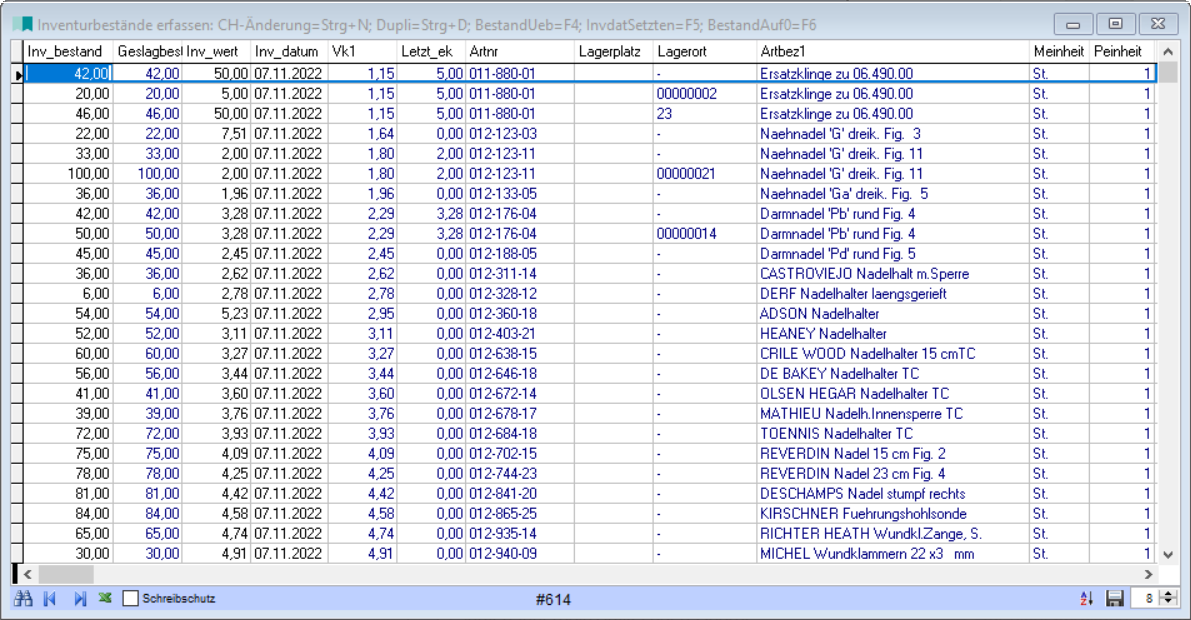 InventruErfassungTabelle