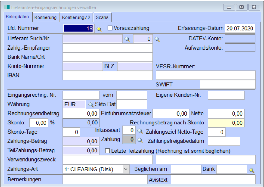 LieferantenEingangsrechnungenVerwalten
