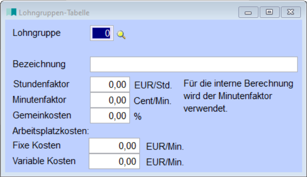 LohngruppenTabelle