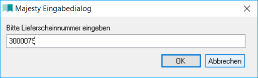 MajestyEingabedialog