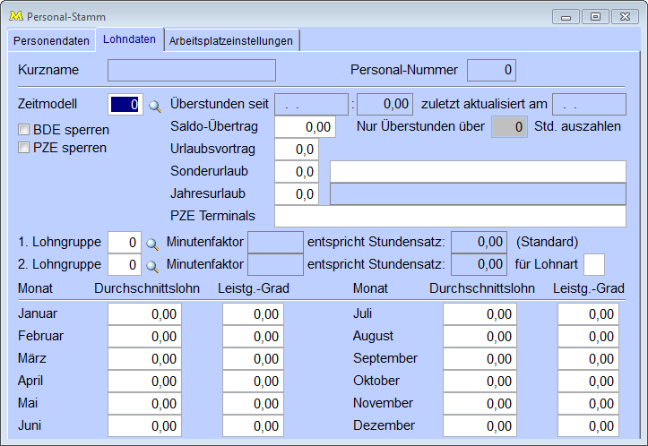 PersonalstammLohndaten