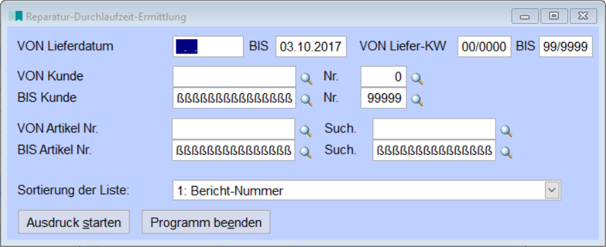 ReparaturDurchlaufzeitErmittlung