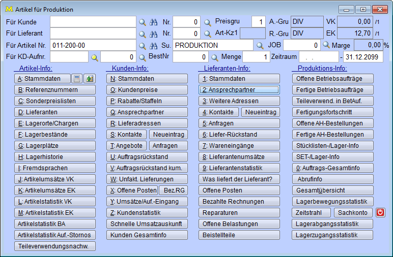 Sachbearbeiterauskunft