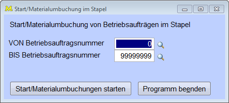 StartMaterialumbuchungStapel