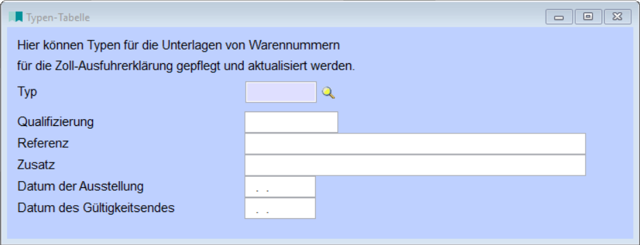 TypenTabelle