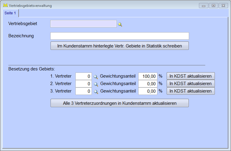 Vertriebsgebietsverwaltung