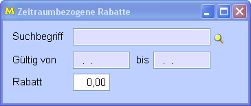 ZeitraumbezogeneRabatte